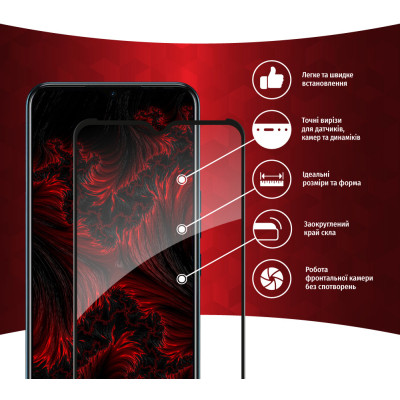 Скло захисне Intaleo Full Glue Tecno Spark 8T (1283126542275) Вінниця - фото 2