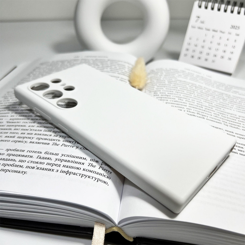 Чохол Cosmic Silicone для Samsung Galaxy S24 Ultra Білий Київ - фото 3