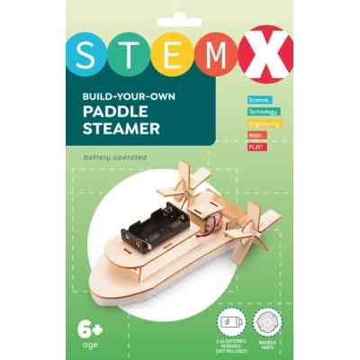 Конструктор Stem Колісний пароплав Дерев'яний на батарейках (3858894673728) Вінниця