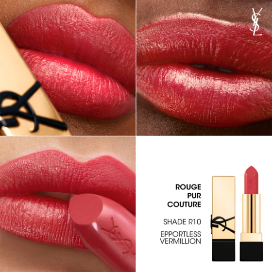 Помада для губ Yves Saint Laurent Rouge Pur Couture Caring Satin Lipstick R10 Effortless Vermillion Слов'янськ