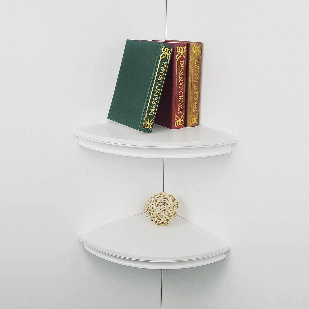 Кутова настінна полиця "Плата" зефір Миколаїв - фото 4