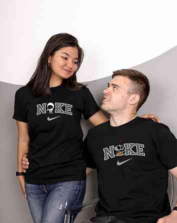 Парні футболки «Nike Love» для закоханих Графітовий, XL, M Чернівці