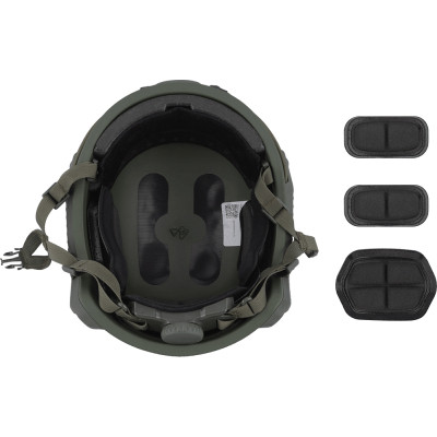 Шолом військовий Ukrainian Armor FAST Устраш 2.0, розмір XL, зелений (FAST2XLRG) Вінниця - фото 3