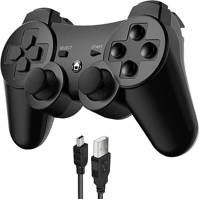 Беспроводной игровой контроллер для PlayStation 3 и ПК — Bluetooth Геймпад, Double Shock, 6-осевой гироскоп, Черный Киев - изображение 7