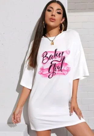 Футболка жіноча з принтом  48 Біла 2664085868 Дніпро