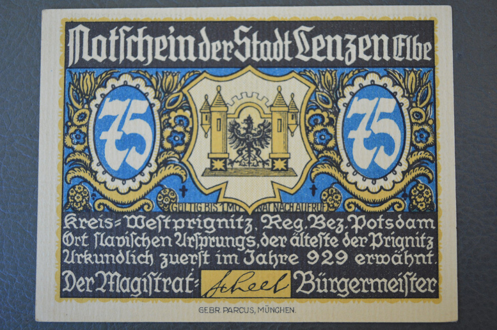 Німеччина Нотгельд 75 Pf 19..р.( 9) Полтава - фото 1