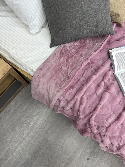 Плед-покрывало Шиншилла 210х220 см (+-5см) Пудровый (87-019) Киев - изображение 6