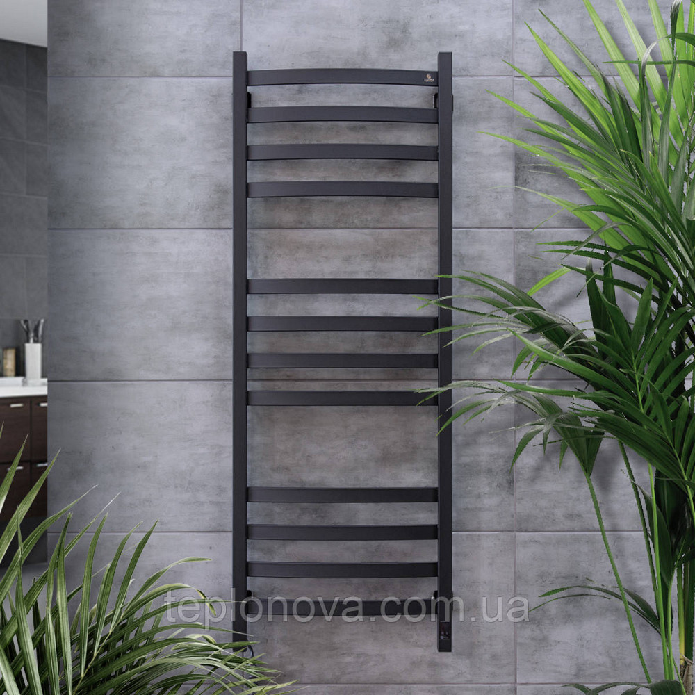 Сушарка для рушників електрична Navin Avalon 480х1200 Sensor ліва, чорний муар Чернівці - фото 6