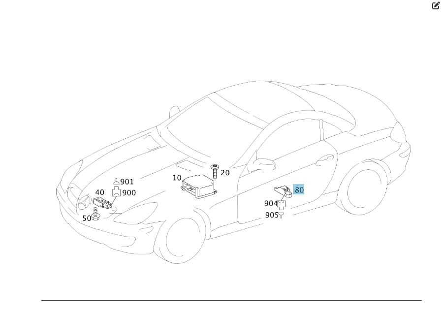 Mercedes-Benz  A0018209326 Датчик удару CLS C219 E-class W211 SLK R171 SL R230 E-class S211 Одесса - изображение 5
