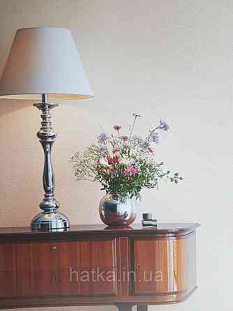 Шпалери вінілові на флізеліні Rasch Trianon Xlll 0.53х10 класика під тканину смуги фігури кремові з блиском Київ