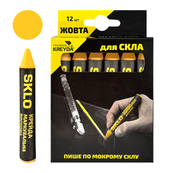 Для скла, крейдяний розмітковий крейдяний SKLO (білі) Павлоград