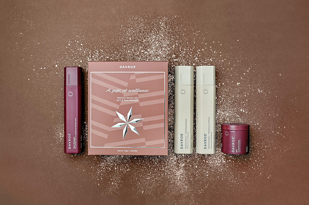 Набір Зволоження для догляду за волоссям Moisture Senses Christmas Quad Pack Davroe 325 мл/325 мл/200 мл/300 мл Київ - фото 4