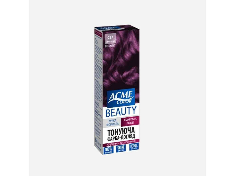 Гель-краска Баклажан No037 ТМ Acme-color Beauty Solmir Киев - изображение 1