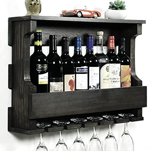 Настенная винная полка 