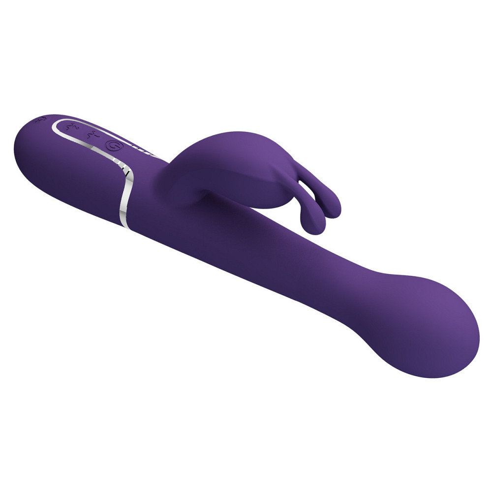 Вібратор з ротацією і поштовхами Pretty Love Dejon dark Purple фіолетовий Sex Aura Київ - фото 9