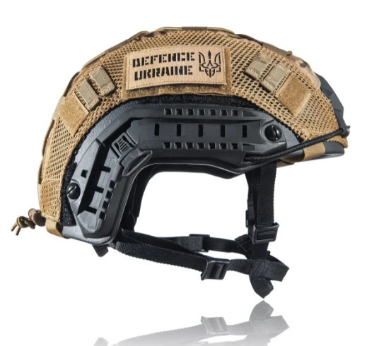 Тактическая каска шлем FAST NIJ IIIA (Черная) + кавер (Мультикам) размер M Винница - изображение 8