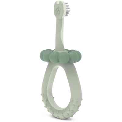 Детская зубная щетка Suavinex STAGE 1 з масажером від 0 до 2 років, зелена (403011) Винница