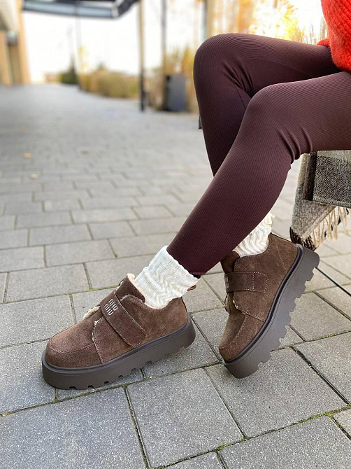 PLPS Угги жіночі PLPS 2808-4 коричневі (зима, замша натуральна) (6030) Коломыя - изображение 5