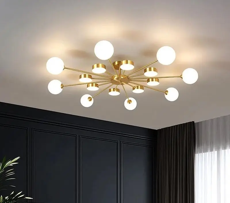 Светодиодная люстра Яркая 8920 (Золотистая) на 16 плафонов Винница - изображение 3