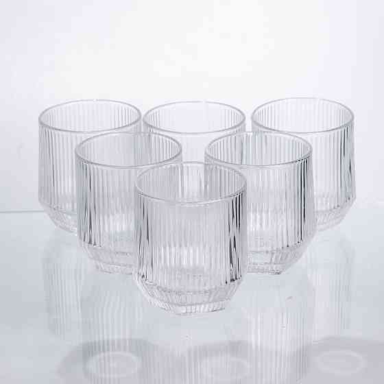 Yiwu Набір склянок 6 шт по 250 мл для напоїв Прозорий HP-19-LJB-1 Коломыя