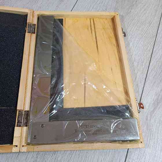 Угольник слесарный УШ 250×160 мм стальной усиленный с широкой подошвой для точной разметки Харьков