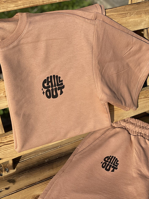 Костюм комплект Oversize літній Unisex  - CHIL OUT (шорти + футболка) Чернівці - фото 5