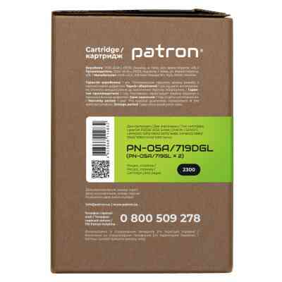 Картридж Patron HP LJ CE505A/CANON 719 GREEN Label (DUAL PACK) (PN-05A/719DGL) Винница