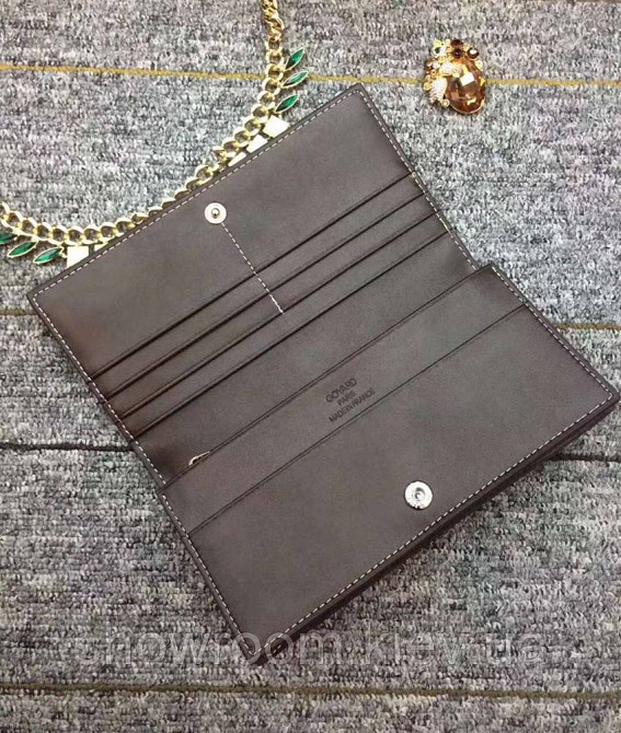 Чоловіче вертикальне портмоне Goyard (091) Lux brown Київ - фото 4