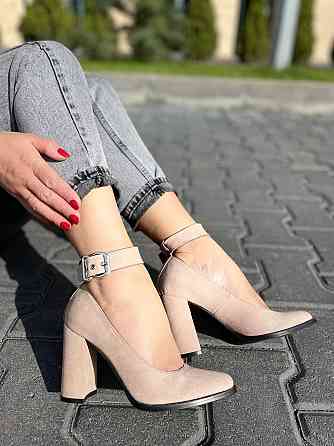 Nivelle Туфлі жіночі NIVELLE пудра натуральна замша каблук 9 см (1906/9518-9544) 35р.36р.37р.38 Коломия