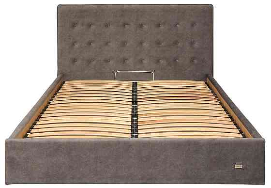 Ліжко Nicole VIP 140 х 190 см Teddy 14 З додатковою металевою цільнозварною рамою Сірий Київ