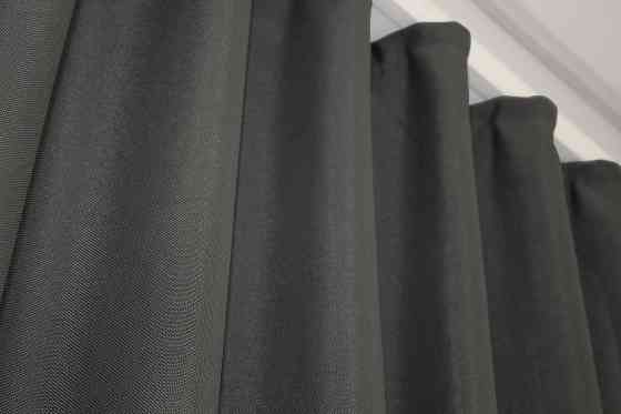 Комплект готових штор VR-Textil Льон Льон Мішковина № 1234ш Сірий 150х270 см 2 шт (33-0071) Київ