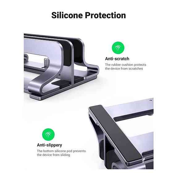 Підставка для ноутбука UGREEN LP258 Vertical Laptop Stand (Dual-slot)(UGR-60643) Киев