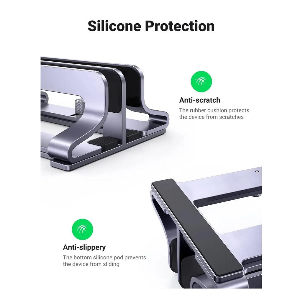 Підставка для ноутбука UGREEN LP258 Vertical Laptop Stand (Dual-slot)(UGR-60643) Киев - изображение 6