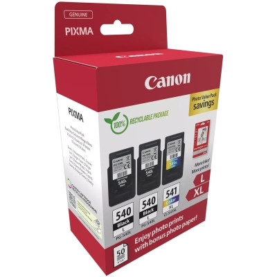 Картридж Canon PG-540 Multipack PG-540L*2/CL-541XL 2xBK, Color + GP-501 Glossy Paper (5224B015) Винница - изображение 2