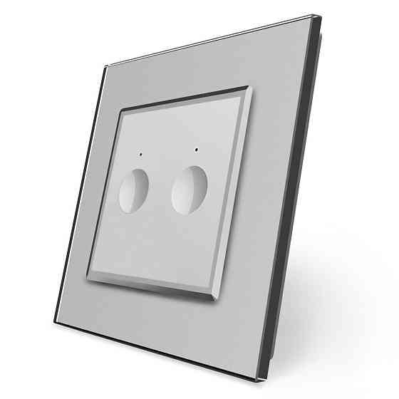 LIVOLO Сенсорний прохідний/перехресний вимикач Sense 2 сенсора Livolo сірий (722000415) Коломия