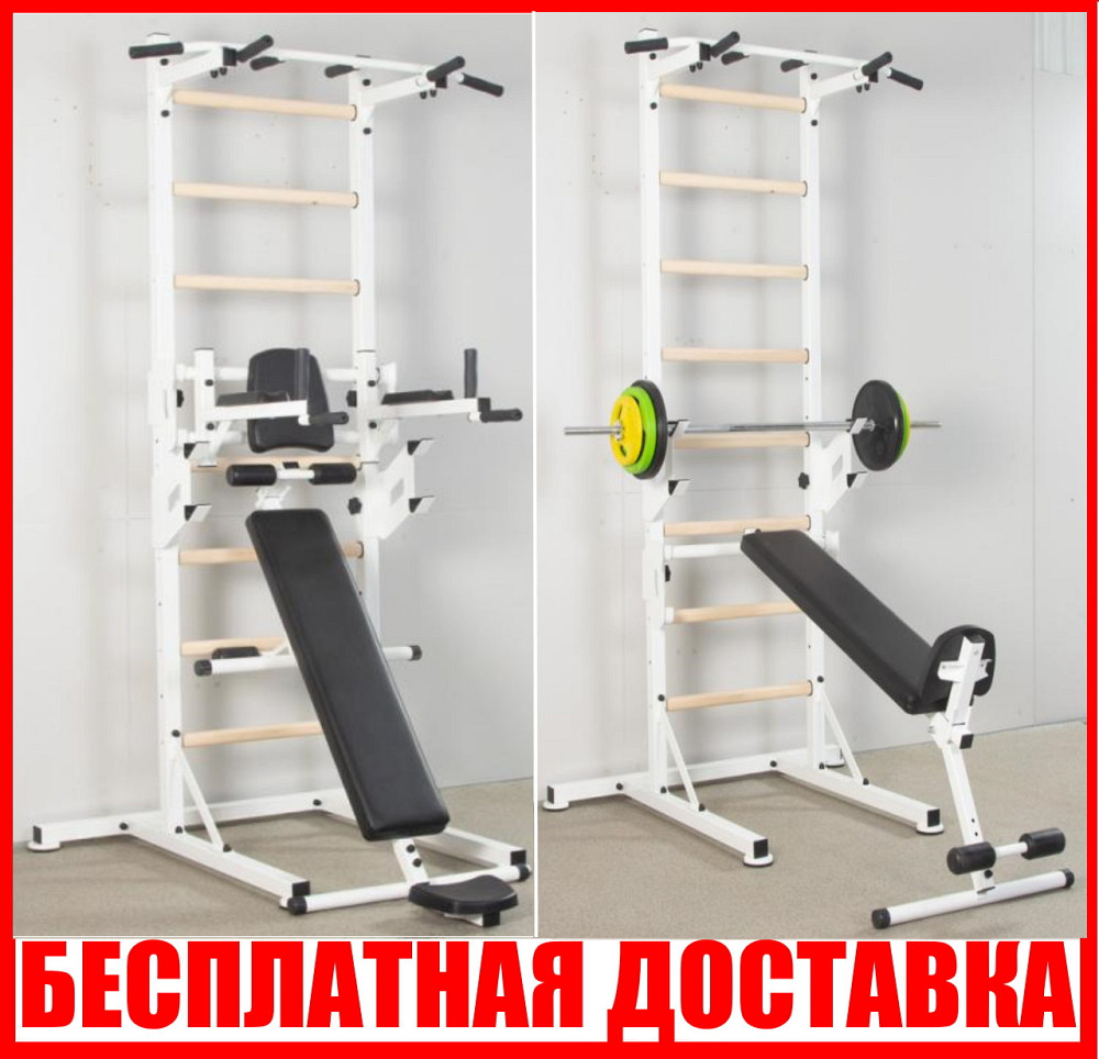 Шведська стінка пересувна UniversalWoodWhite універсальна поперечина з екологічно чистої липи або ясеня Кам'янське - фото 1