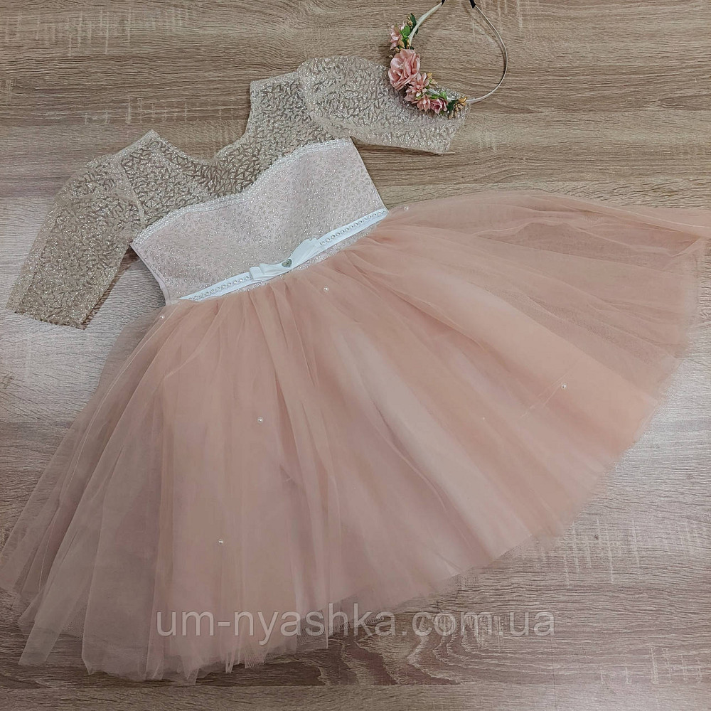 Пышные нарядные платья с жемчугом и рукавчиками Кривой Рог - изображение 7