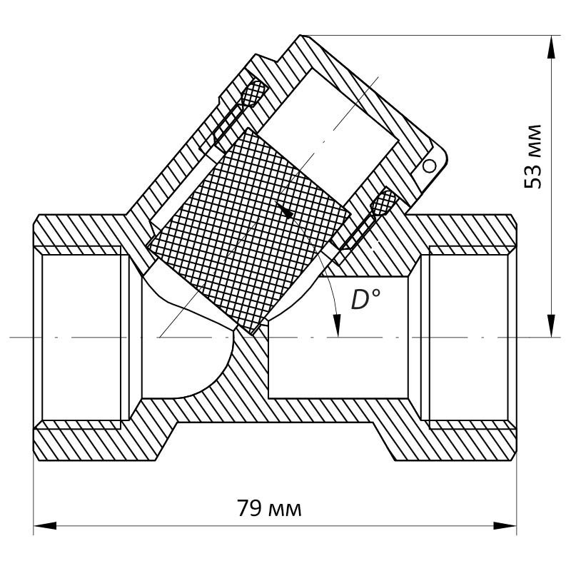 Фільтр грубої очистки 1" Koer KR.F01 (KR0107) Київ - фото 2