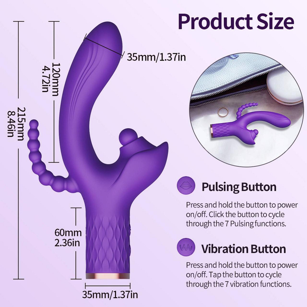 Вибратор - Patty, 7 Vibration Functions, 7 Ball Tapping, USB Sex Aura Киев - изображение 6