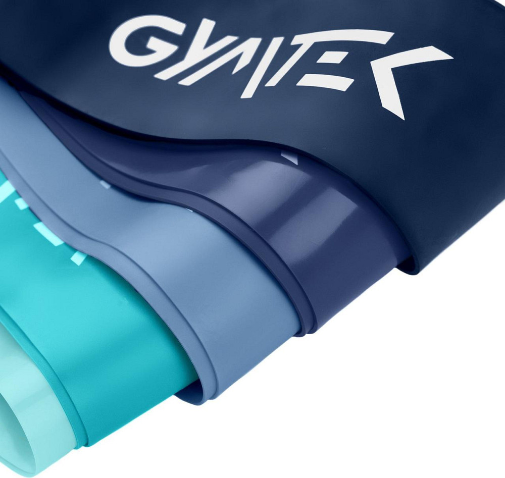 Набор резинок для фитнеса Gymtek 0,5-30кг синий Киев - изображение 10