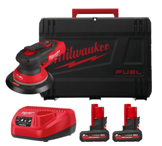 Шліфмашина ексцентрикова акумуляторна MILWAUKEE M12 FROS2.5-502X O150мм (ЗП+2акум.Х5Аг+HD кейс) Одеса