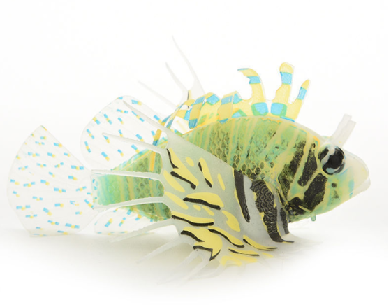 Рибка Крилатка велика, коричневого кольору, силіконова та люмінісцентна (в темноті світяться), декор в акваріум), розмір 12*8 см Київ