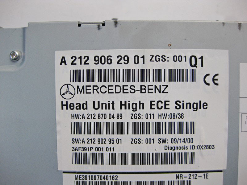 Mercedes-Benz  A2129062901 Блок керування аудіосистеми Comand DVD APS з навігацією E-Class W212 Одесса - изображение 4