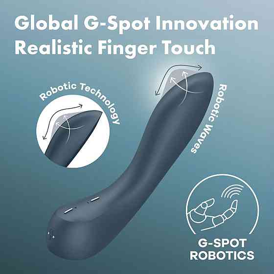 Стимулятор точки G Satisfyer G-Spot Wave 4, ефект пестощів пальчиком, 12 режимів Sex Aura Київ