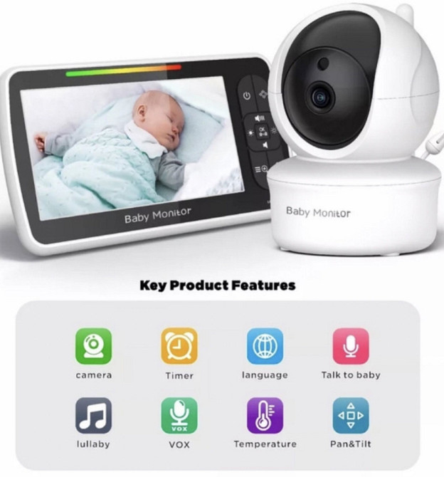 Відеоняня Baby Monitor SM-650, портативна відеоняня з планшетом. Харків - фото 5