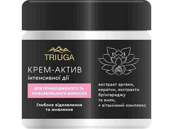 Крем для волос 300мл актив Глубокое восстановление и питание ТМ Triuga Ayurveda Киев