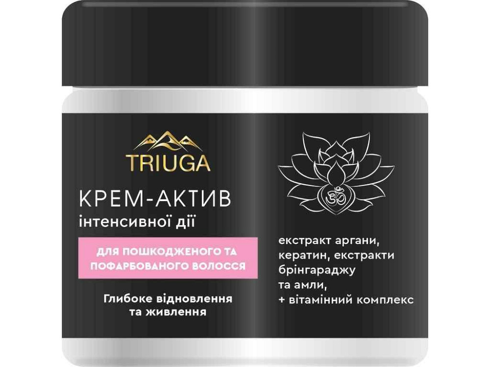 Крем для волос 300мл актив Глубокое восстановление и питание ТМ Triuga Ayurveda Киев - изображение 1