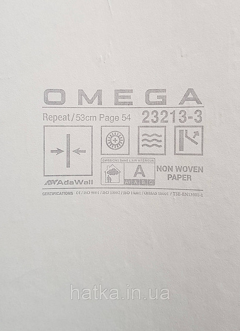 Шпалери вінілові на флізеліні AdaWall Omega1.06х10 під шкіру структурні щільні сірі 23213-3 Київ - фото 5