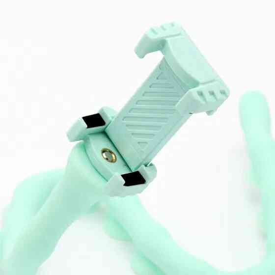 Гнучкий тримач для телефону з універсальними присосками Cute Worm Lazy Holder. Колір блакитний OC-67 Івано-Франківськ