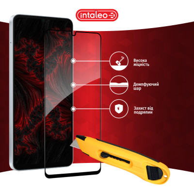 Стекло защитное Intaleo Full Glue Samsung A06 5G Black (1283126613012) Винница - изображение 5